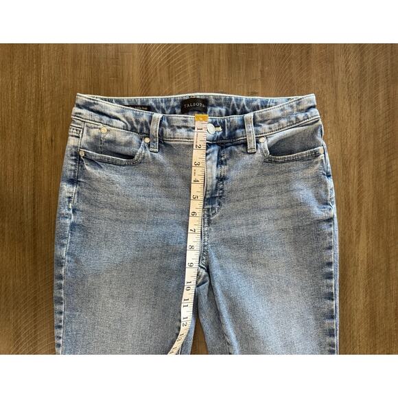 Talbots Slim Ankle Jean Blue Denim Cropped Pants Released Hem Womens Size 4P EUC - Picture 7 of 16